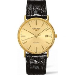 LONGINES LES GRANDES L4.921.2.32.2. Żółte zegarki męskie marki LONGINES, ze stali. Za 4460,00 zł.