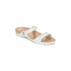 Sandały Crocs CLEO V. Białe sandały damskie Crocs, bez wzorów, bez obcasa. Za 103,20 zł.