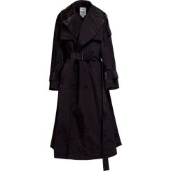 Płaszcz Y-3. Czarne płaszcze damskie Y-3, l, w paski, z nylonu, bez kaptura. Za 2200,00 zł.