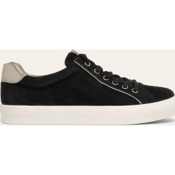 Caprice - Buty skórzane. Czarne buty sportowe damskie Caprice, bez wzorów, ze skóry, sportowe. W wyprzedaży za 279,90 zł.