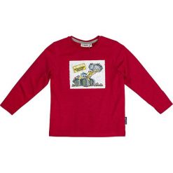 Koszulka "Construction" w kolorze czerwonym. Czerwone t-shirty chłopięce Salt and Pepper, z nadrukiem, z bawełny, z długim rękawem. W wyprzedaży za 35,95 zł.
