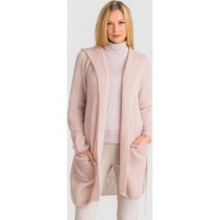 CARDIGAN FRONDA Max Mara Leisure. Różowe swetry damskie Max Mara Leisure, xs, w paski, z wełny, bez rękawów, z kapturem. Za 1449,00 zł.