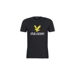 T-shirty z krótkim rękawem Lyle Scott FAFARLIFE. Czarne t-shirty męskie marki Lyle & Scott, s, bez wzorów, bez kołnierzyka, krótkie. Za 149,00 zł.