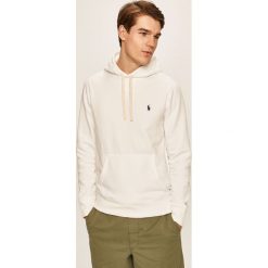 Polo Ralph Lauren - Bluza. Białe bluzy męskie Polo Ralph Lauren, s, bez wzorów, z bawełny, z kapturem, bez rękawów, z kapturem. Za 699,90 zł.