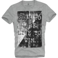 T-shirt męski UNDERWORLD Born to lose live to win. Czarne t-shirty męskie Underworld, m, bez wzorów, z bawełny, bez kołnierzyka. Za 69,99 zł.