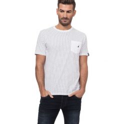 T-shirt w kolorze białym ze wzorem. Białe t-shirty męskie Lonsdale, Kangol, Crosshatch, m, z nadrukiem, z bawełny, z okrągłym kołnierzem. W wyprzedaży za 44,95 zł.