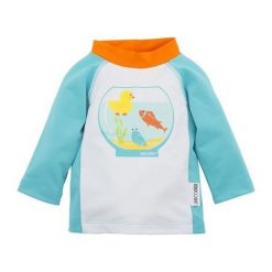 Zoocchini Koszulka Kąpielowa UV Akwarium L. Szare bluzy niemowlęce marki Zoocchini. Za 72,54 zł.