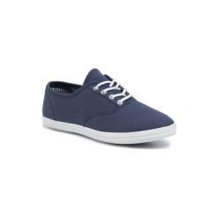 BASSANO WSS20269-01 Granatowy. Niebieskie trampki i tenisówki damskie Bassano, bez wzorów, z materiału, bez zapięcia. Za 39,99 zł.