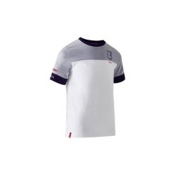 Koszulka FF100 Anglia. Białe t-shirty męskie KIPSTA. Za 44,99 zł.