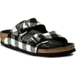 Chodaki damskie: Klapki BIRKENSTOCK - Arizona 1001217 Check Black/White