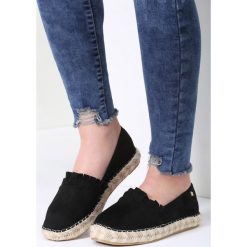Espadryle damskie: Czarne Espadryle Plastic Heart