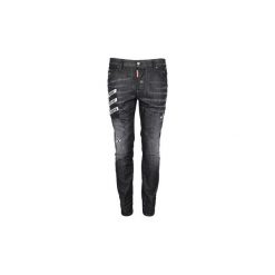Jeansy slim fit Dsquared S74LB0336. Czarne jeansy męskie Dsquared, s, bez wzorów. Za 1299,00 zł.