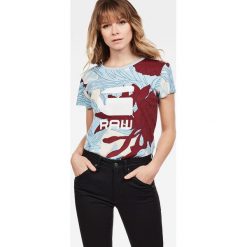 G-Star Raw - Top. Szare bluzki damskie G-Star RAW, s, bez wzorów, z bawełny, z okrągłym kołnierzem. Za 169,90 zł.
