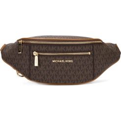Michael Kors Medium Logo Nerka Brązowy. Pomarańczowe nerki damskie w paski, z bawełny. Za 1031,95 zł.
