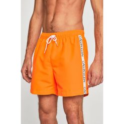 Calvin Klein Underwear - Kąpielówki. Pomarańczowe kąpielówki męskie Calvin Klein Underwear, xl, bez wzorów, z poliesteru. W wyprzedaży za 159,90 zł.