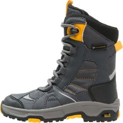 Jack Wolfskin SNOW RIDE TEXAPORE Śniegowce burly yellow. Żółte buty zimowe damskie marki Jack Wolfskin, z materiału. W wyprzedaży za 213,85 zł.