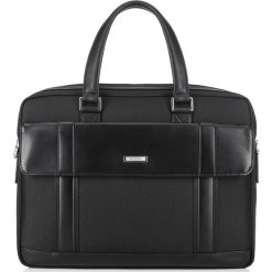 Torba na laptopa. Czarne torby męskie skórzane Wittchen, w paski, z nylonu, małe. W wyprzedaży za 299,90 zł.