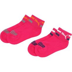 Zestaw 2 par niskich skarpet unisex PUMA - 889986 Beetroot 477. Różowe skarpetki damskie Puma, bez wzorów, z elastanu. Za 29,00 zł.