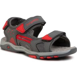 Sandały KANGAROOS - K-Celtic 18337 000 2015 D Steel Grey/Red. Szare sandały chłopięce KangaROOS, ze skóry ekologicznej, bez zapięcia. W wyprzedaży za 139,00 zł.