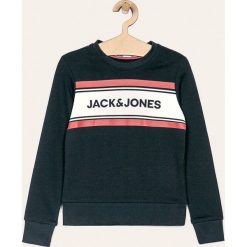 Jack & Jones - Bluza dziecięca 128-176 cm. Szare bluzy chłopięce Jack & Jones, z nadrukiem, z bawełny, bez rękawów, bez kaptura. W wyprzedaży za 59,90 zł.