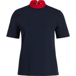 Bluzka TOMMY HILFIGER Ribbon Detail WW0WW25993. Niebieskie bluzki damskie TOMMY HILFIGER, bez wzorów, bez kołnierzyka, bez rękawów. W wyprzedaży za 229,00 zł.