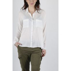 SuperDry Boyfriend Koszula Biały. Białe bluzki damskie Superdry, xs, bez wzorów, z materiału, bez kołnierzyka, z długim rękawem. Za 343,95 zł.