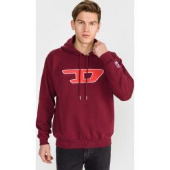 Diesel S-Division-D Bluza Czerwony. Czerwone bluzy męskie Diesel, s, z haftami, z bawełny, bez kołnierzyka, bez rękawów, bez kaptura. Za 566,95 zł.