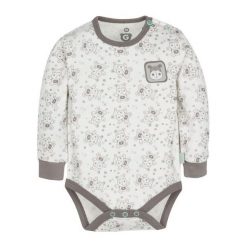 G-Mini Body Chłopięce Hipopotam, 56, Białe/Brązowe. Pomarańczowe body niemowlęce marki G-Mini, bez wzorów, z bawełny, bez rękawów. Za 39,00 zł.