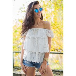 Bluzka Vicky. Brązowe bluzki damskie Modaforyou, s, bez wzorów, z bawełny, bez kołnierzyka, bez rękawów. Za 79,00 zł.