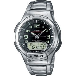 Zegarek Casio AQ-180WD-1BV DataBank męski srebrny. Szare zegarki męskie CASIO, srebrne. Za 207,00 zł.
