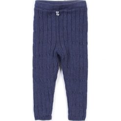 Coccodrillo - Legginsy dziecięce 62-86 cm. Niebieskie spodnie dziewczęce COCCODRILLO, bez wzorów, z bawełny. Za 55,90 zł.