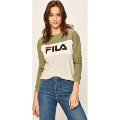 FILA - Bluza 687043. Zielone bluzy damskie Fila, s, z nadrukiem, z dzianiny, bez rękawów, bez kaptura. Za 279,90 zł.