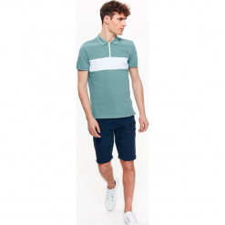 T-SHIRT POLO MĘSKI NA SUWAK. Szare koszulki polo Top Secret, na lato, m. Za 34,99 zł.