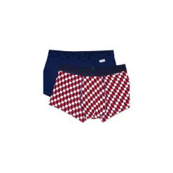 Bielizna męska Happy Socks - 2Pack Filled Optic Trunk (FIO96-6000). Fioletowa bokserki męskie Happy Socks, z materiału. Za 119,90 zł.