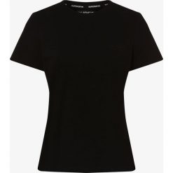 Superdry - T-shirt damski, czarny. Czarne t-shirty damskie Superdry, xl, z nadrukiem, z bawełny, bez kołnierzyka. Za 89,95 zł.