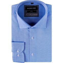 Koszula SIMONE KDNS000724. Niebieskie koszule męskie Giacomo Conti, m, bez wzorów, z bawełny, eleganckie, z włoskim kołnierzykiem, z długim rękawem. Za 229,00 zł.