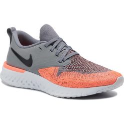 Buty NIKE - Odyssey React 2 Flyknit AH1016 004 Cool Grey/Black/Bright Mango. Szare buty sportowe damskie Nike, z materiału, sportowe, do biegania. W wyprzedaży za 359,00 zł.