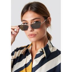 MANGO Okulary przeciwsłoneczne Hannah - Silver. Szare okulary przeciwsłoneczne damskie aviatory Mango. Za 121,95 zł.