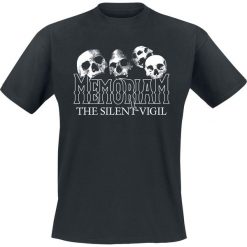 T-shirty męskie: Memoriam The silent vigil white T-Shirt czarny