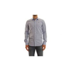 Koszule z długim rękawem Tommy Jeans DM0DM04405 ORIG.STRETCH. Fioletowe koszule męskie Tommy Jeans, xs, bez wzorów, z jeansu, bez kołnierzyka, z długim rękawem. Za 213,28 zł.