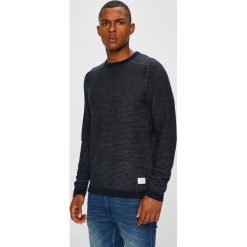 Jack & Jones - Sweter. Niebieskie swetry męskie Jack & Jones, s, bez wzorów, z bawełny, z golfem, bez kaptura. W wyprzedaży za 99,90 zł.