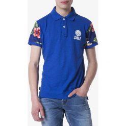 Franklin & Marshall Polo Koszulka Niebieski. Niebieskie podkoszulki męskie Franklin Marshall, xxl, z nadrukiem, z bawełny, bez rękawów. Za 371,95 zł.