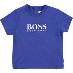T-shirty chłopięce: BOSS Kidswear BABY LAYETTE KURZARM Tshirt z nadrukiem blaugrau