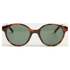 Mango - Okulary Tylon. Pomarańczowe okulary przeciwsłoneczne damskie Mango, okrągłe. Za 69,90 zł.