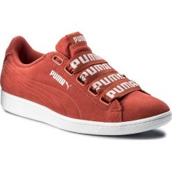 Sneakersy PUMA - Vikky Ribbon Bold 365312 02 Spiced Coral/Spiced Coral. Czerwone półbuty damskie Puma, na co dzień, bez wzorów, ze skóry, bez obcasa, na płaskiej podeszwie, bez zapięcia. W wyprzedaży za 179,99 zł.
