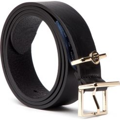 Pasek Damski TOMMY HILFIGER - Th Dressy Belt 3.0 AW0AW06555 002. Czarne paski damskie TOMMY HILFIGER, w paski, ze skóry. W wyprzedaży za 139,00 zł.