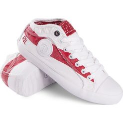 Trampki Pepe Jeans. Czerwone trampki i tenisówki damskie Pepe Jeans, bez wzorów, z jeansu, bez zapięcia. Za 179,00 zł.
