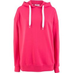 Bluza z kapturem bonprix różowy hibiskus. Czerwone bluzy z kapturem damskie bonprix. Za 37,99 zł.