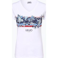 Liu Jo Collection - T-shirt damski, czarny. Czarne t-shirty damskie Liu Jo Collection, l, w paski, bez kołnierzyka. Za 269,95 zł.