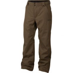 Oakley Spodnie Snowboardowe Sun King 10k Bzs Pants Dark Brush L. Brązowe spodnie męskie marki Oakley, s, bez wzorów, ze skóry, sportowe. W wyprzedaży za 401,00 zł.